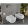 Mexen York Rimless WC Bowl with Slim Soft-Close Seat, Duroplast, Glossy White - 30114000