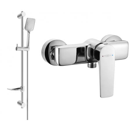Mexen Lynx DF62 Shower Faucet with Shower Set, Chrome - 74594DF62-00