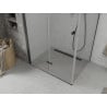 Mexen Lima folding shower enclosure 110 x 100 cm, transparent, black - 856-110-100-70-00