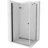Mexen Lima folding shower enclosure 110 x 100 cm, transparent, black - 856-110-100-70-00