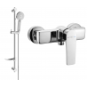 Mexen Lynx DF40 shower mixer with shower set, chrome - 74594DF40-00