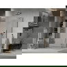 Mexen Lima folding shower 120 x 90 cm, transparent, black - 856-120-090-70-00