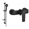 Mexen Lynx DF40 shower mixer tap with shower head, Black - 74594DF40-70