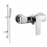 Mexen Lynx DF72 shower mixer tap with shower head, Chrome - 74594DF72-00