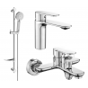 Mexen Milo DF40 bathtub set, Chrome - 71303DF40-00