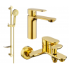 Mexen Milo DF40 bathtub set, Gold - 71303DF40-50