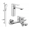 Mexen Milo DF05 bath set, chrome - 71303DF05-00