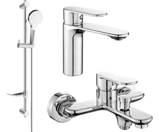 Mexen Milo DF05 bathtub set, Chrome - 71303DF05-00