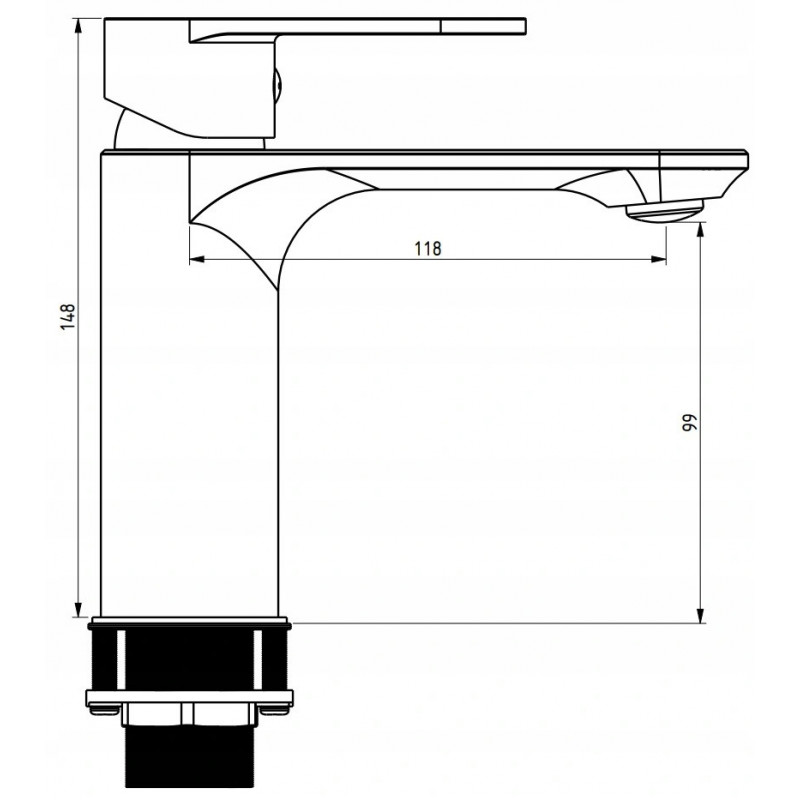 Mexen Milo DF05 bathtub set, gold - 71303DF05-50