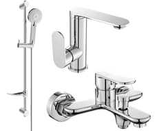 Mexen Milo DF40 bathtub set, Chrome - 713053DF40-00