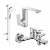 Mexen Milo DF05 bath set, chrome - 713053DF05-00