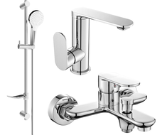 Mexen Milo DF05 bathtub set, Chrome - 713053DF05-00