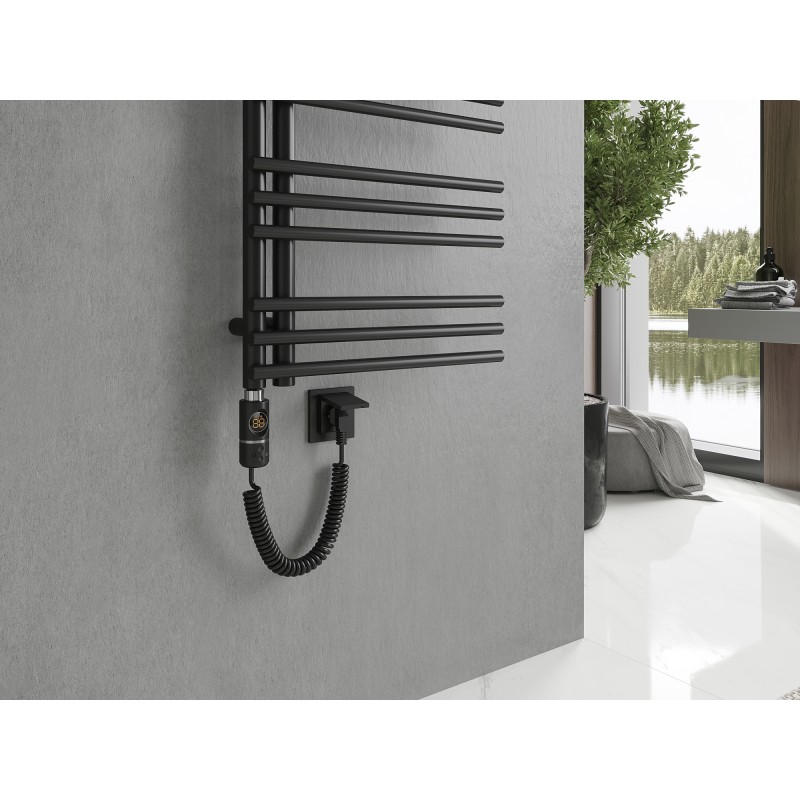 Mexen Neptun electric radiator 1400 x 500 mm, 600 W, black - W101-1400-500-2600-70