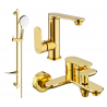 Mexen Milo DF05 bathtub set, Gold - 713053DF05-50