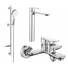 Mexen Milo DF05 bath set, chrome - 71313DF05-00