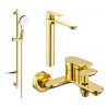 Mexen Milo DF05 bathtub set, Gold - 71313DF05-50