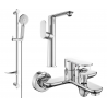 Mexen Milo DF40 bathtub set, Chrome - 713153DF40-00