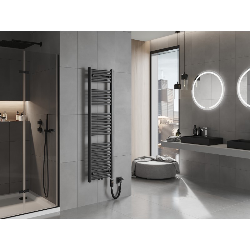 Mexen Hades electric radiator 1500 x 400 mm, 600 W, black - W104-1500-400-2600-70