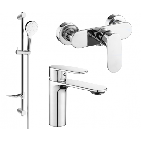 Mexen Milo DF05 shower set, Chrome - 71304DF05-00