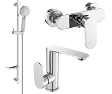 Mexen Milo DF40 shower set, Chrome - 713054DF40-00