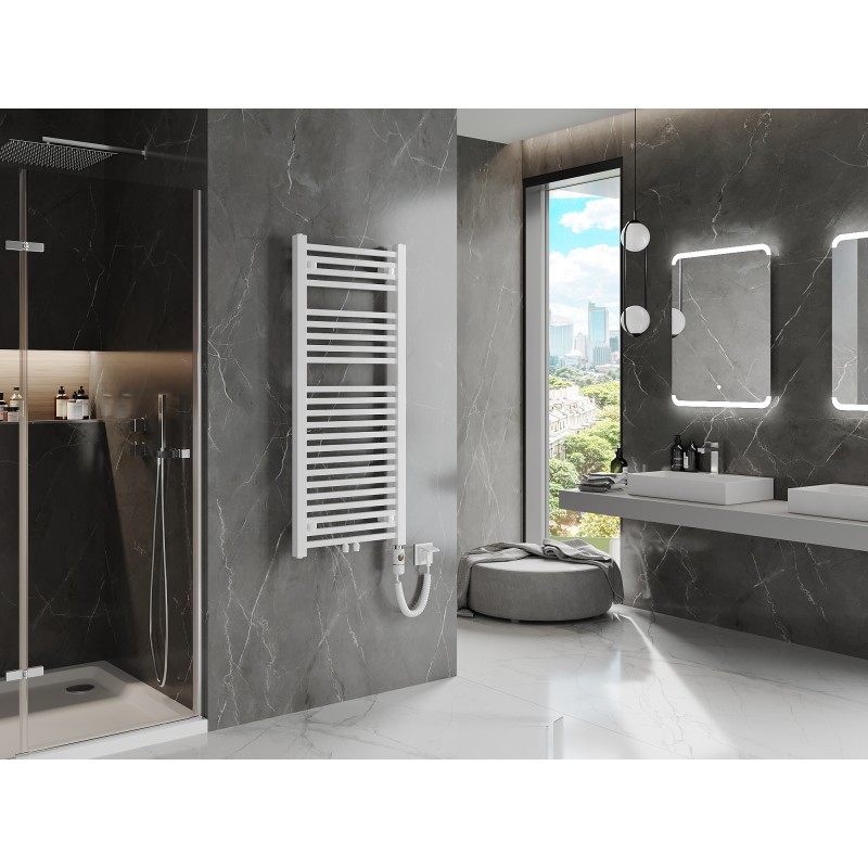 Mexen Pluton electric radiator 1200 x 500 mm, 600 W, white - W106-1200-500-2600-20