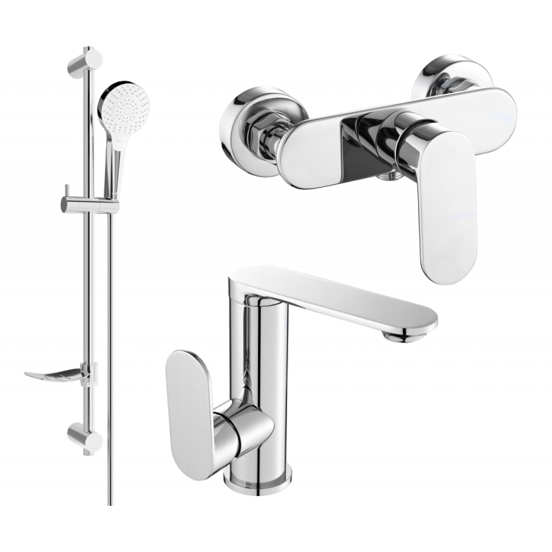 Mexen Milo DF05 shower set, Chrome - 713054DF05-00
