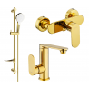 Mexen Milo DF05 shower set, Gold - 713054DF05-50