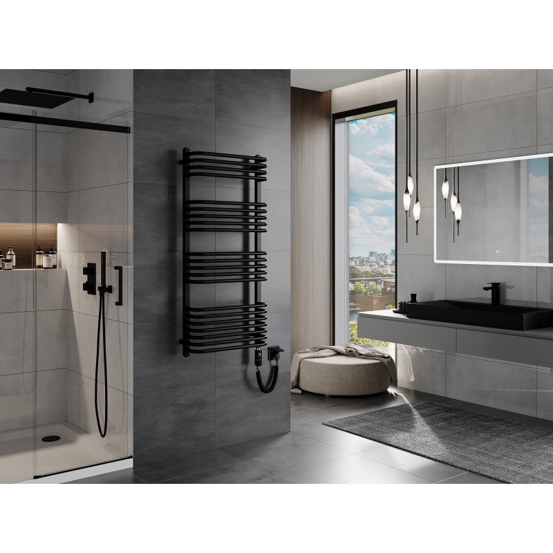 Mexen Apollo electric radiator 1210 x 550 mm, 600 W, black - W117-1210-550-2600-70