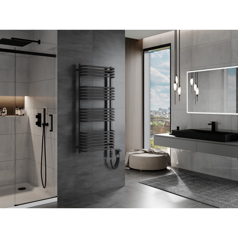 Mexen Apollo electric radiator 1210 x 550 mm, 600 W, anthracite - W117-1210-550-2600-66