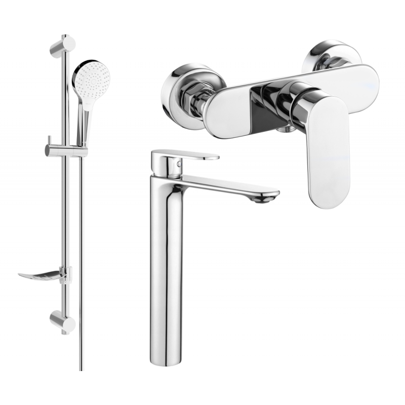 Mexen Milo DF05 shower set, Chrome - 71314DF05-00