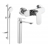 Mexen Milo DF05 shower set, Chrome - 71314DF05-00