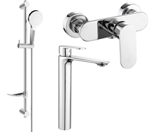 Mexen Milo DF05 shower set, Chrome - 71314DF05-00