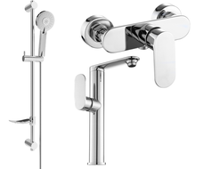 Mexen Milo DF40 shower set, Chrome - 713154DF40-00
