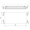 Mexen CHF20 Hygiene Flat Radiator 600 x 1500 mm, Side Connection, 1505 W, Black - W420HF-060-150-70