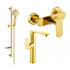 Mexen Milo DF40 shower set, Gold - 713154DF40-50