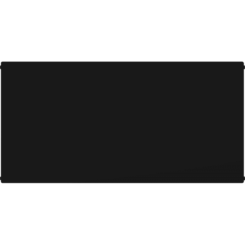 Mexen CHF20 Hygiene Flat plate radiator 900 x 600 mm, side connection, 839 W, black - W420HF-090-060-70