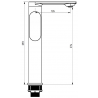 Mexen Milo DF05 shower set, Chrome - 713154DF05-00