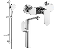 Mexen Milo DF05 shower set, Chrome - 713154DF05-00