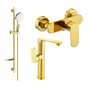 Mexen Milo DF05 shower set, Gold - 713154DF05-50