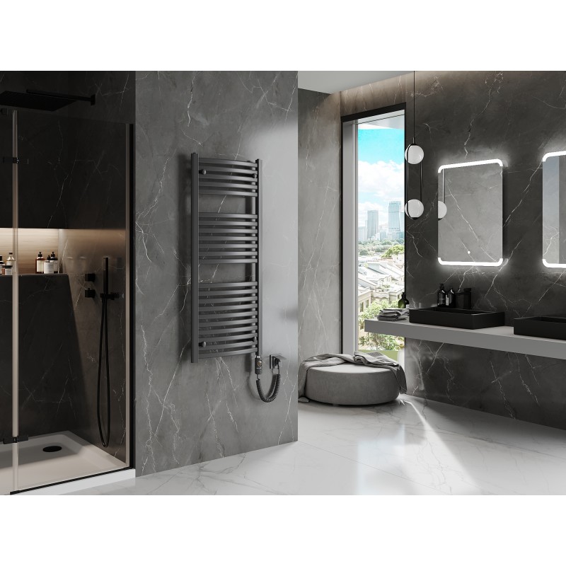 Mexen Helios Electric Radiator 1200 x 500 mm, 600 W, Anthracite - W103-1200-500-2600-66