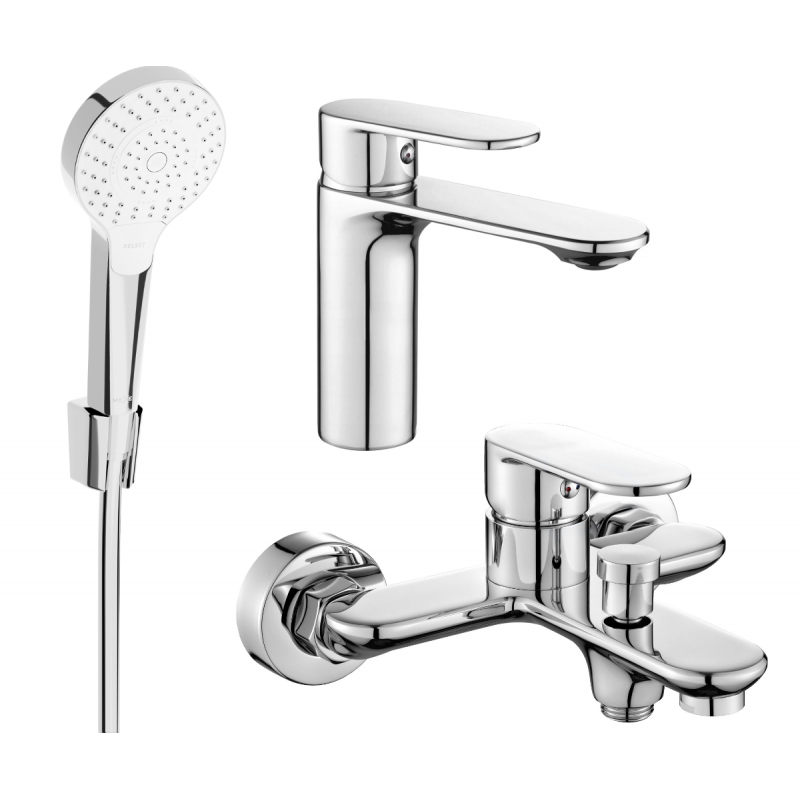 Mexen Milo R05 bath set, chrome - 71303R05-00