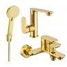 Mexen Milo R40 bathtub set, Gold - 713053R40-50