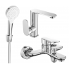 Mexen Milo R05 bathtub set, Chrome - 713053R05-00