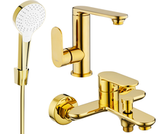 Mexen Milo R05 bathtub set, Gold - 713053R05-50