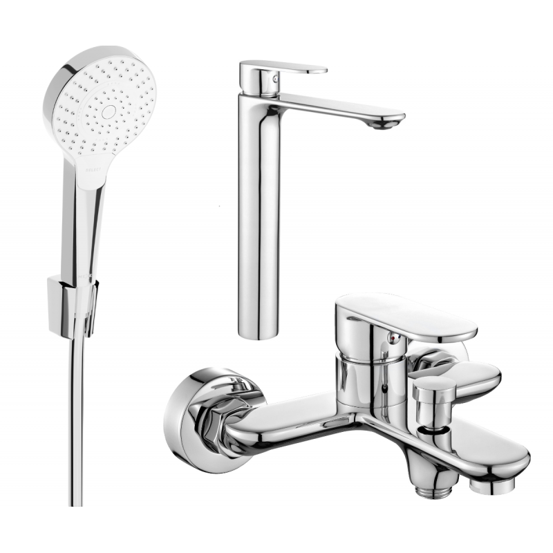 Mexen Milo R05 bath set, chrome - 71313R05-00