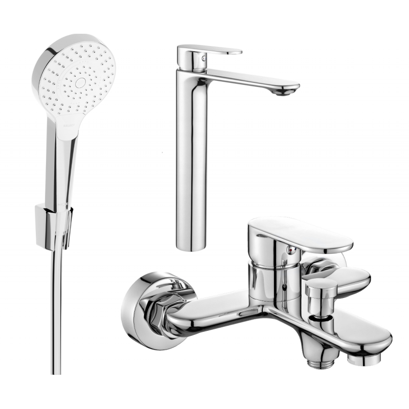 Mexen Milo R05 bathtub set, Chrome - 71313R05-00