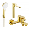 Mexen Milo R05 bathtub set, Gold - 71313R05-50