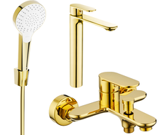 Mexen Milo R05 bathtub set, Gold - 71313R05-50