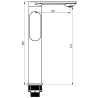 Mexen Milo R05 bathtub set, Chrome - 713153R05-00