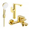 Mexen Milo R05 bathtub set, Gold - 713153R05-50